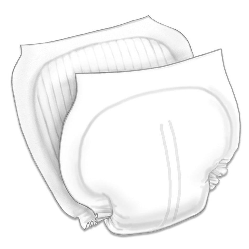Wings Contoured Insert Pad, 13 x 24 in.-Incontinence Liner Wings 13 X 24 Inch Moderate Absorbency Super Absorbent Core One Size Fits Most
