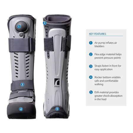 Ossur Rebound Air Walker Boot, Small-Air Walker Boot Rebound Air Walker Pneumatic Adult Small Tall