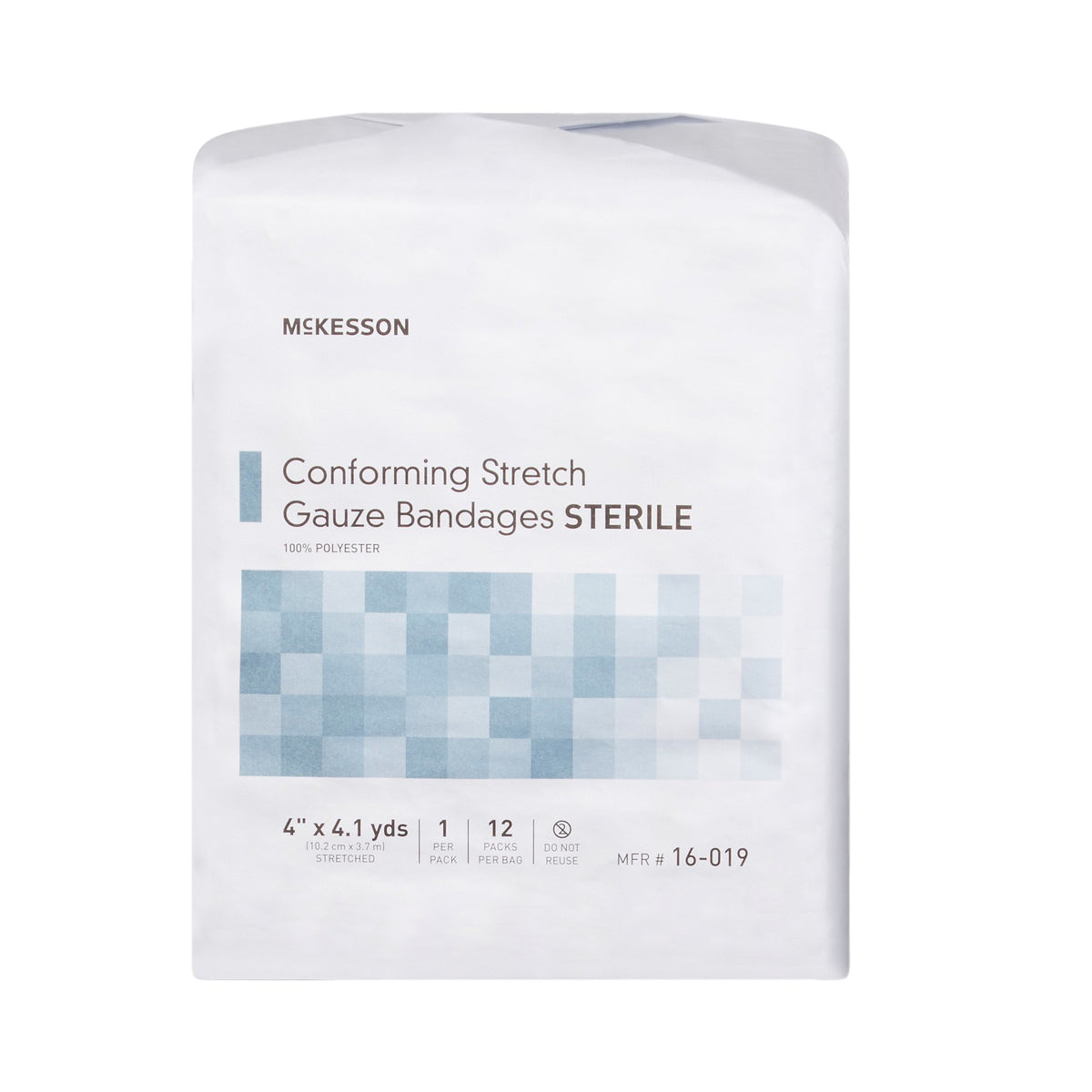 McKesson Sterile Conforming Bandage, 4 Inch x 4-1/10 Yard-Conforming Bandage McKesson 4 Inch X 4-1/10 Yard Sterile 1 per Pack
