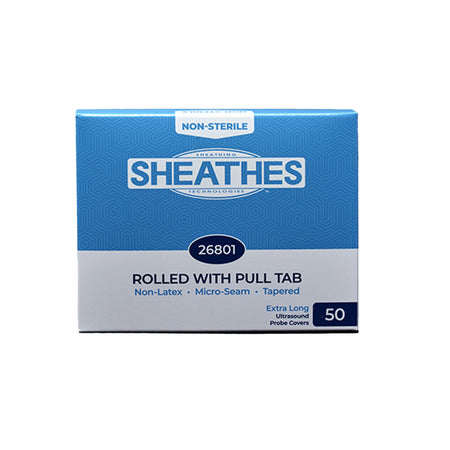 Sheathes Ultrasound Probe Cover-Ultrasound Probe Cover Sheathes 7/8 Inch tapered to 2-9/10 X 11-4/5 Inch Non Latex NonSterile Tapered