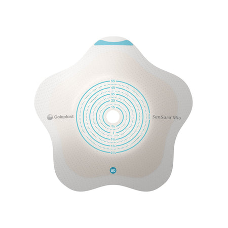 SenSura Mio Convex Flip Ostomy Barrier-"Ostomy Barrier SenSura Mio Convex Flip Precut, Extended Wear Elastic Adhesive 60 mm Flange Blue Code System 1-9/16 Inch Opening"