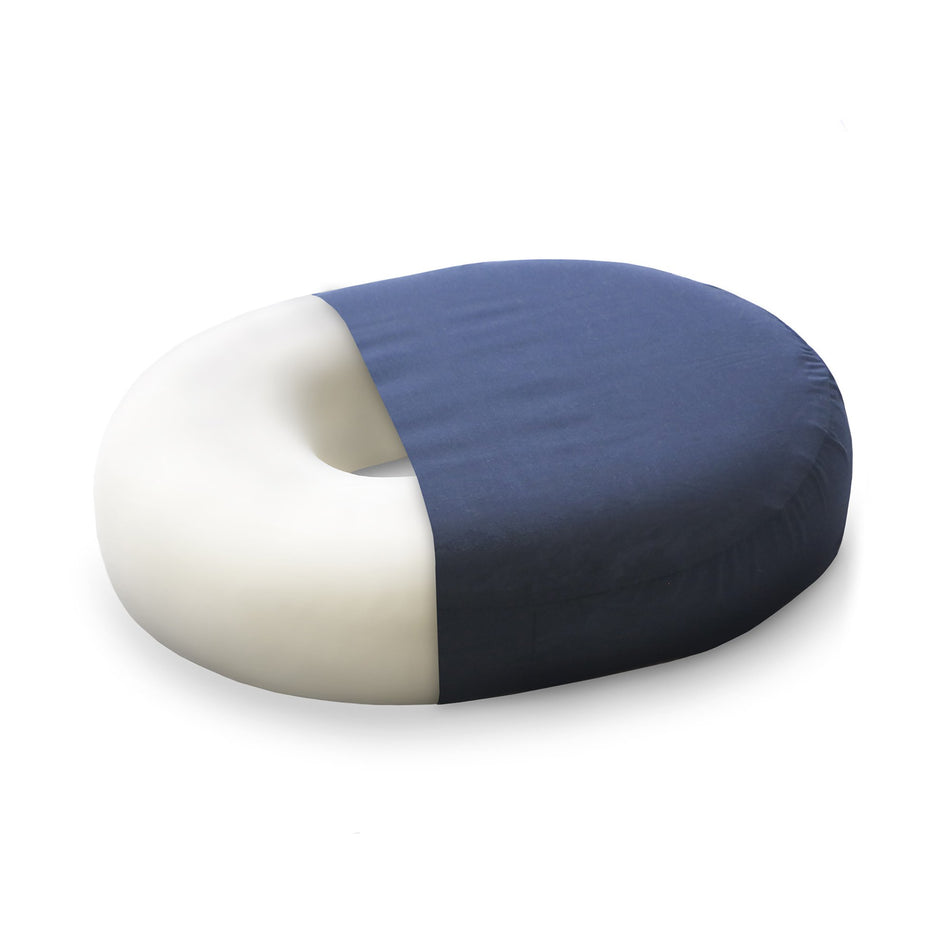 Mabis Healthcare Molded Foam Doughnut Seat Cushion, 16 Inch, Dark Blue-Donut Seat Cushion Mabis� 16 W X 13 L X 3 D Inch Foam