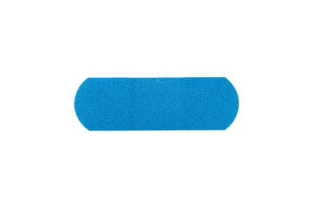American® White Cross Blue Metal Detectable Adhesive Strip, 1 x 3 Inch - Wound Care>General Wound Care>Adhesive Bandages -...