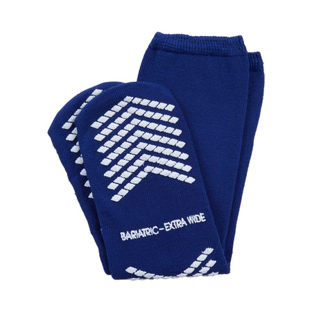 McKesson Single Tread Slipper Socks, Bariatric / X-Wide-Slipper Socks McKesson Unisex Adult Bariatric / X-Wide Single Tread Single Patient Use Royal Blue