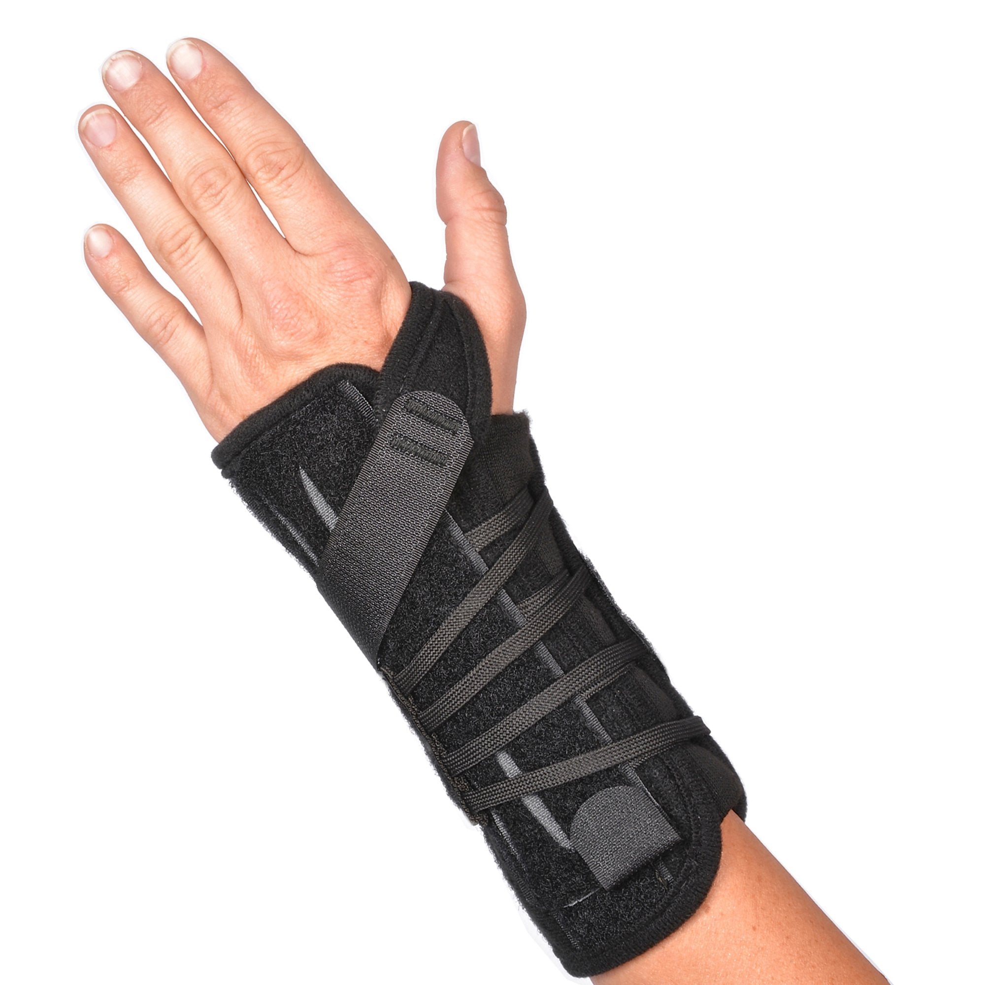 Titan Wrist Left Wrist Splint, One Size Fits Most-Wrist Brace Titan Wrist Aluminum / Nylon Left Hand Black Regular