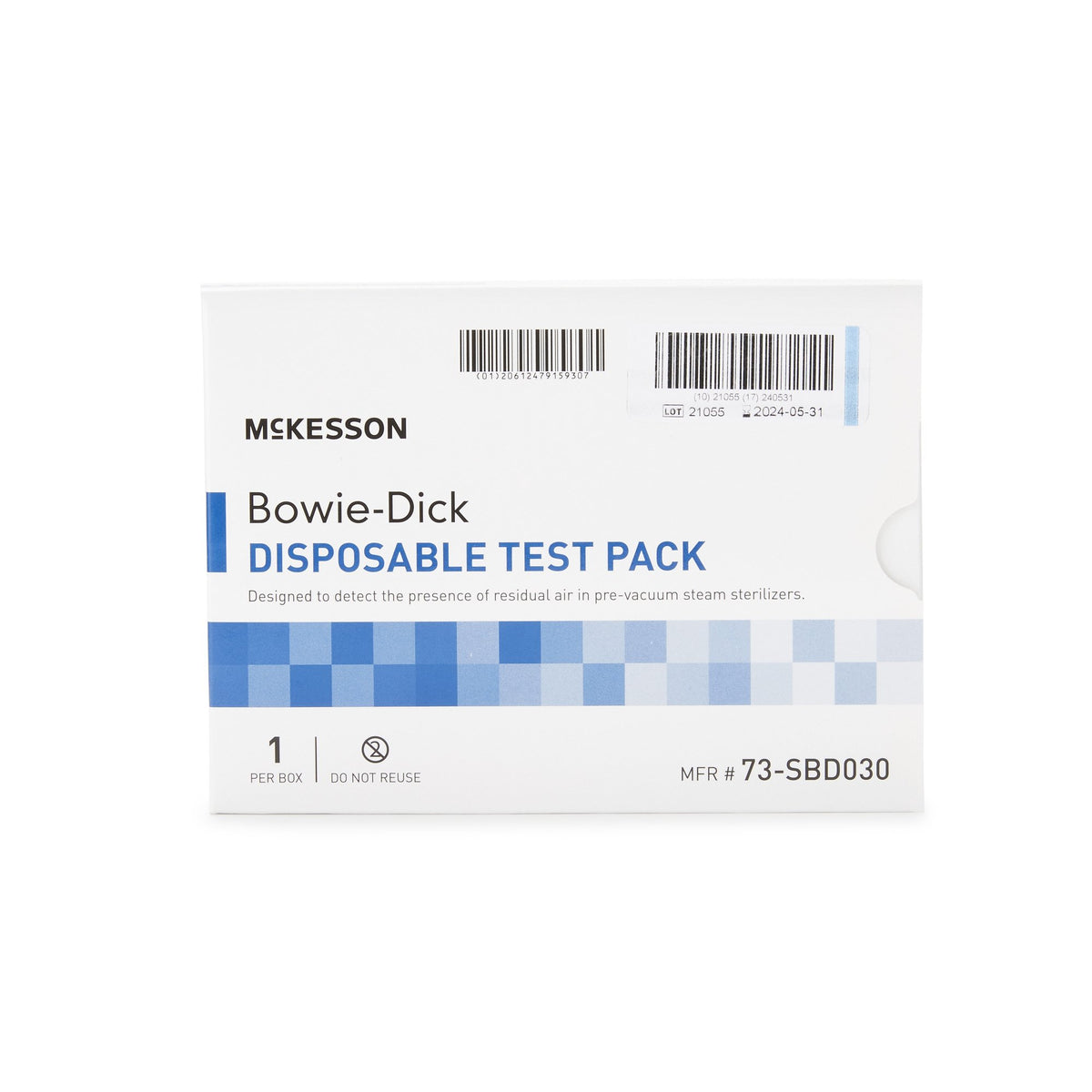McKesson Sterilization Bowie-Dick Test Pack-McKesson Sterilization Bowie-Dick Test Pack Steam