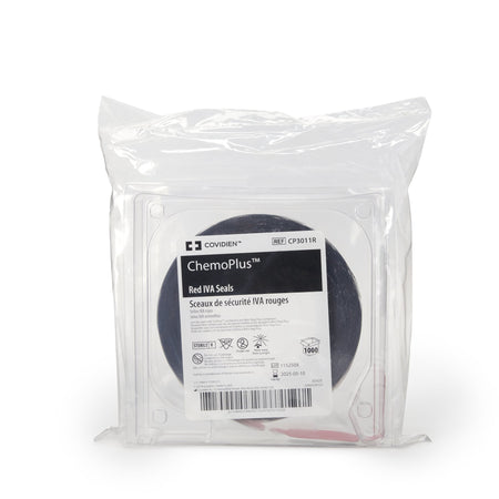 ChemoPlus IVA Seals, Red-"IVA Security Seal ChemoPlus Red, Sterile"