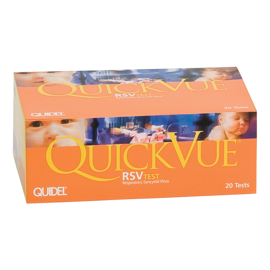 QuickVue Respiratory Syncytial Virus Infectious Disease Immunoassay Respiratory Test Kit-Respiratory Test Kit QuickVue Respiratory Syncytial Virus Test (RSV) 20 Tests CLIA Waived