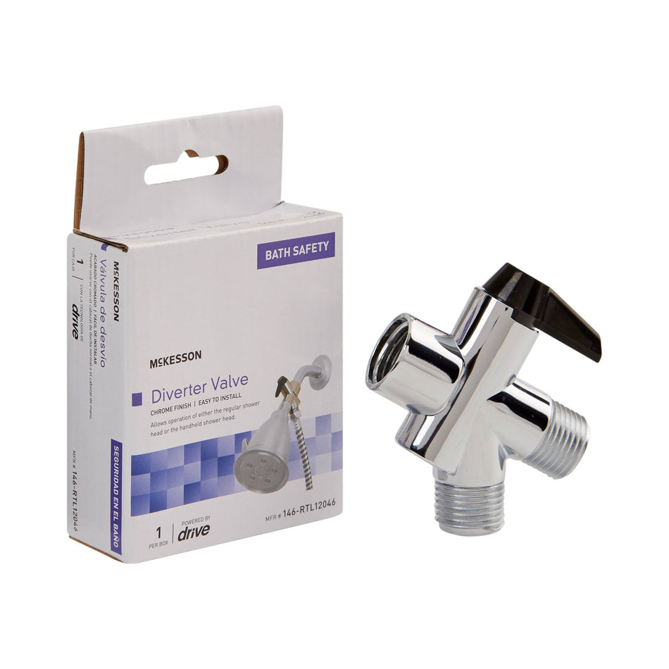 McKesson Diverter Valve for Handheld Shower Spray or Shower Massager-Diverter Valve McKesson For Handheld Shower Spray or Shower Massager
