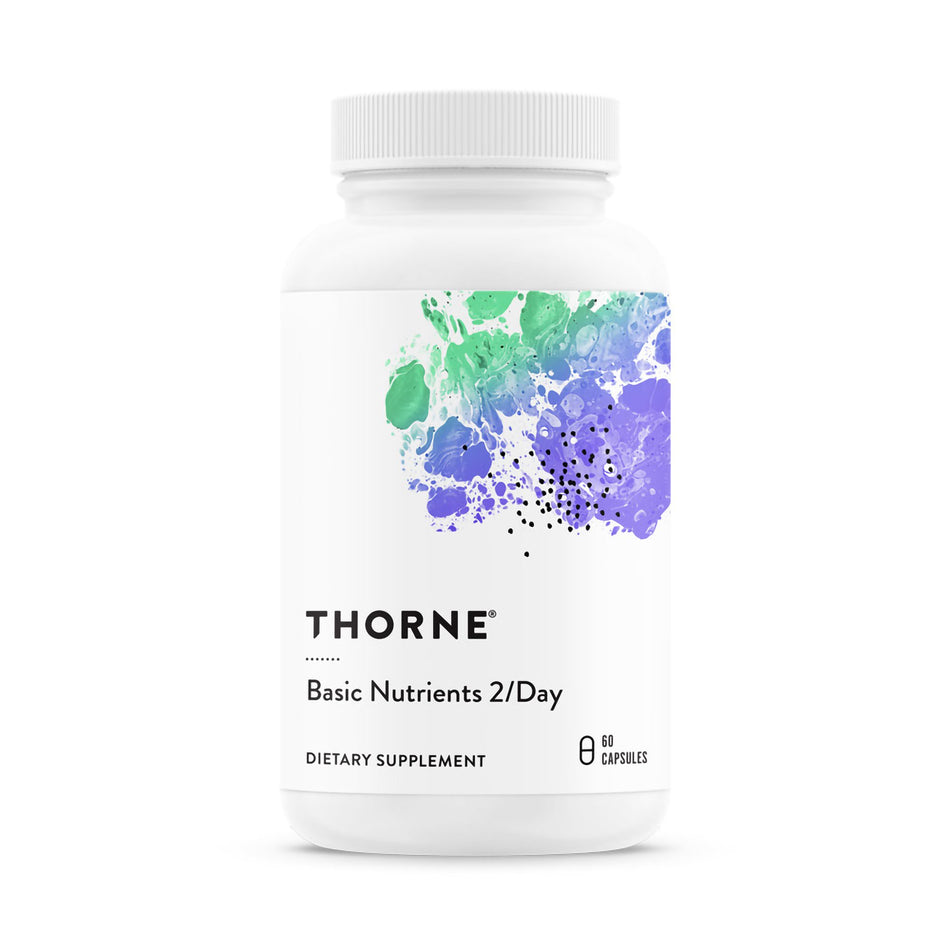 Dietary Supplement THORNE® Basic Nutrients 2/Day Various Strengths Capsule 60 per Bottle