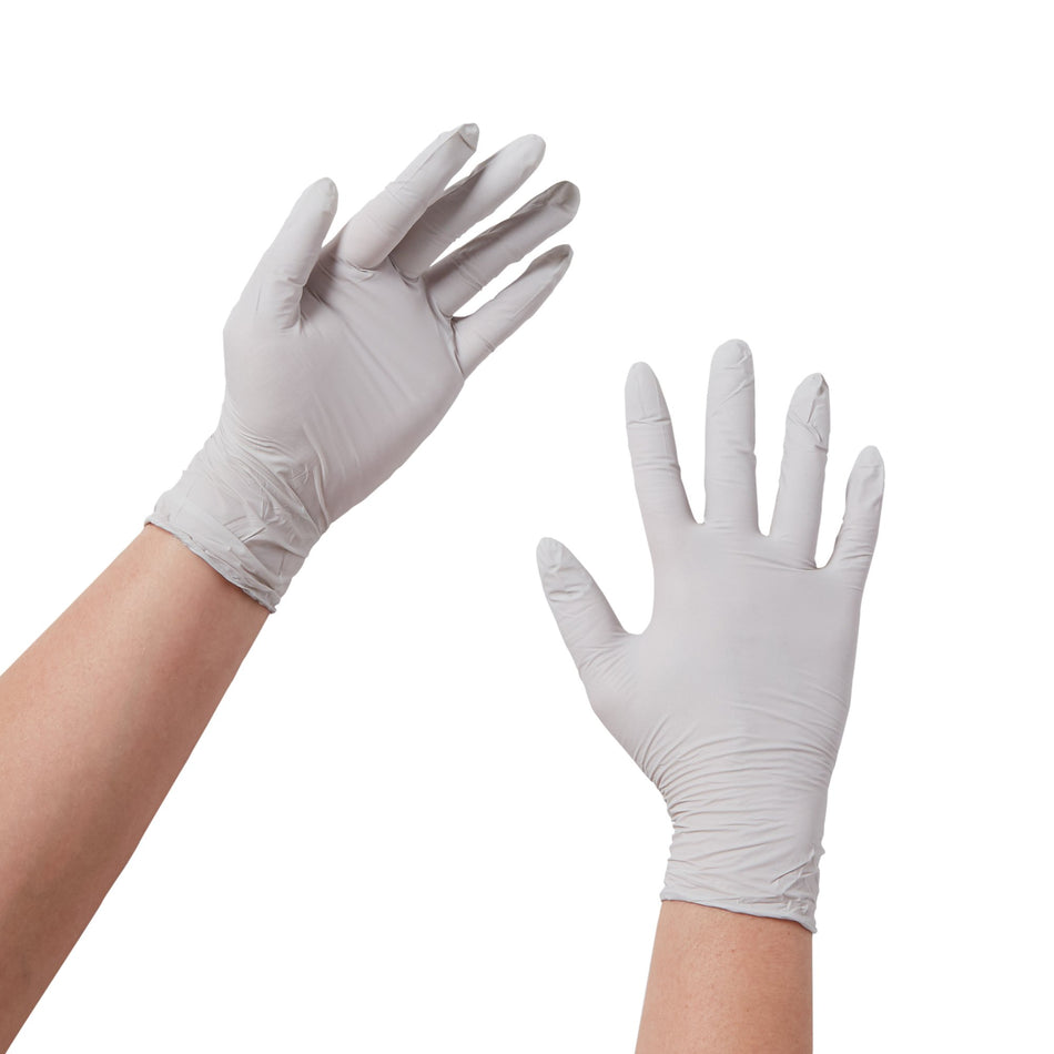Sterling Nitrile Exam Glove, Extra Small, Gray-Exam Glove STERLING X-Small NonSterile Nitrile Standard Cuff Length Textured Fingertips Gray Chemo Tested