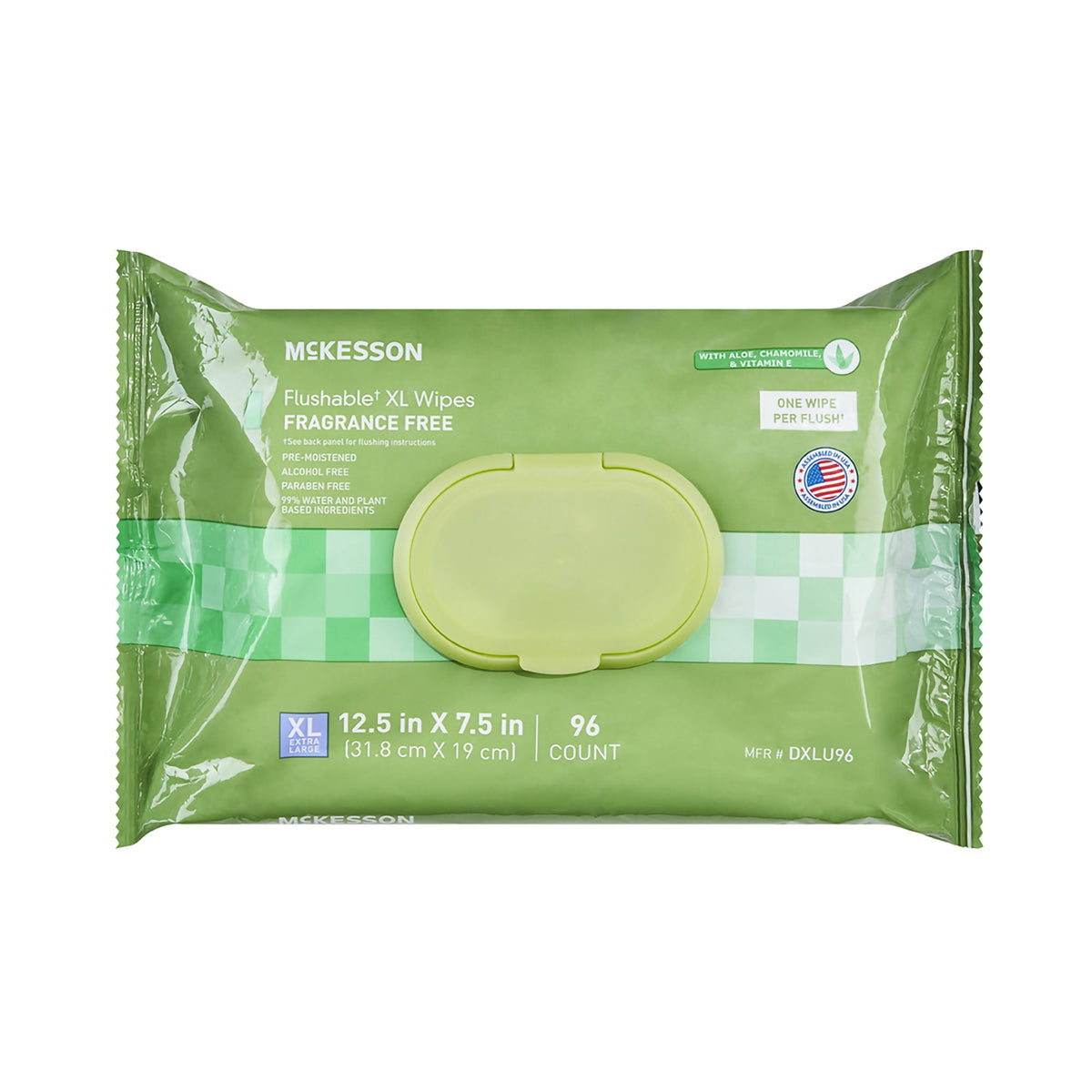 McKesson Flushable* Wet Wipes XL - Unscented, 96 Wet Wipes per Pack - Personal Hygiene>Skin Care>Personal Wipes - McKesson...