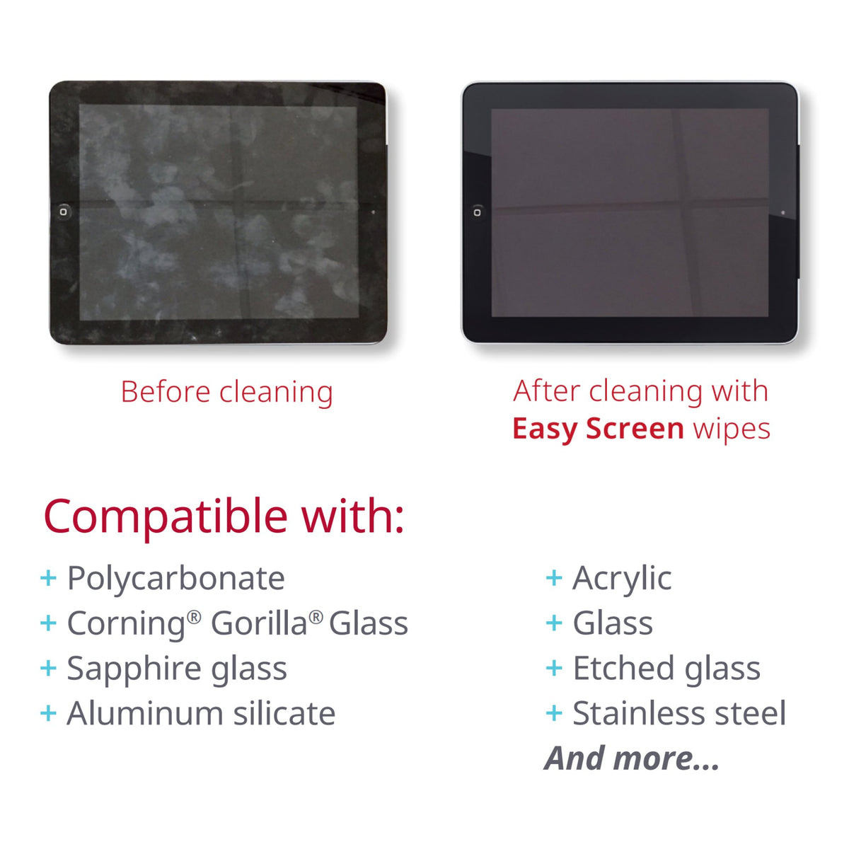 Easy Screen Cleaning Wipe-Easy Screen Surface Cleaner Premoistened Alcohol Based Manual Pull Wipe 70 Count Canister Alcohol Scent NonSterile