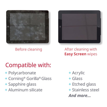 Easy Screen Cleaning Wipe-Easy Screen Surface Cleaner Premoistened Alcohol Based Manual Pull Wipe 70 Count Canister Alcohol Scent NonSterile