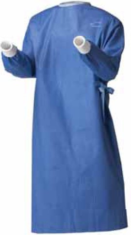 RoyalSilk Non-Reinforced Surgical Gown-Non-Reinforced Surgical Gown RoyalSilk X-Large Blue Sterile AAMI Level 3 Disposable