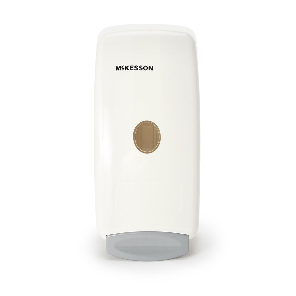 McKesson Skin Care Dispenser, 1000 mL-Hand Hygiene Dispenser McKesson White Plastic Manual Push 1000 mL Wall Mount