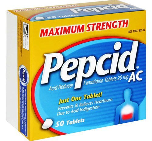 Pepcid AC Famotidine Antacid-Antacid Pepcid AC 20 mg Strength Tablet 50 per Box