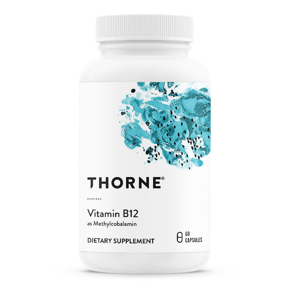 Thorne Vitamin B12 as Methylcobalamin Dietary Supplement-Vitamin Supplement THORNE Vitamin B12 Vitamin B12 (as Methylcobalamin) 1 mg Strength Capsule 60 per Bottle