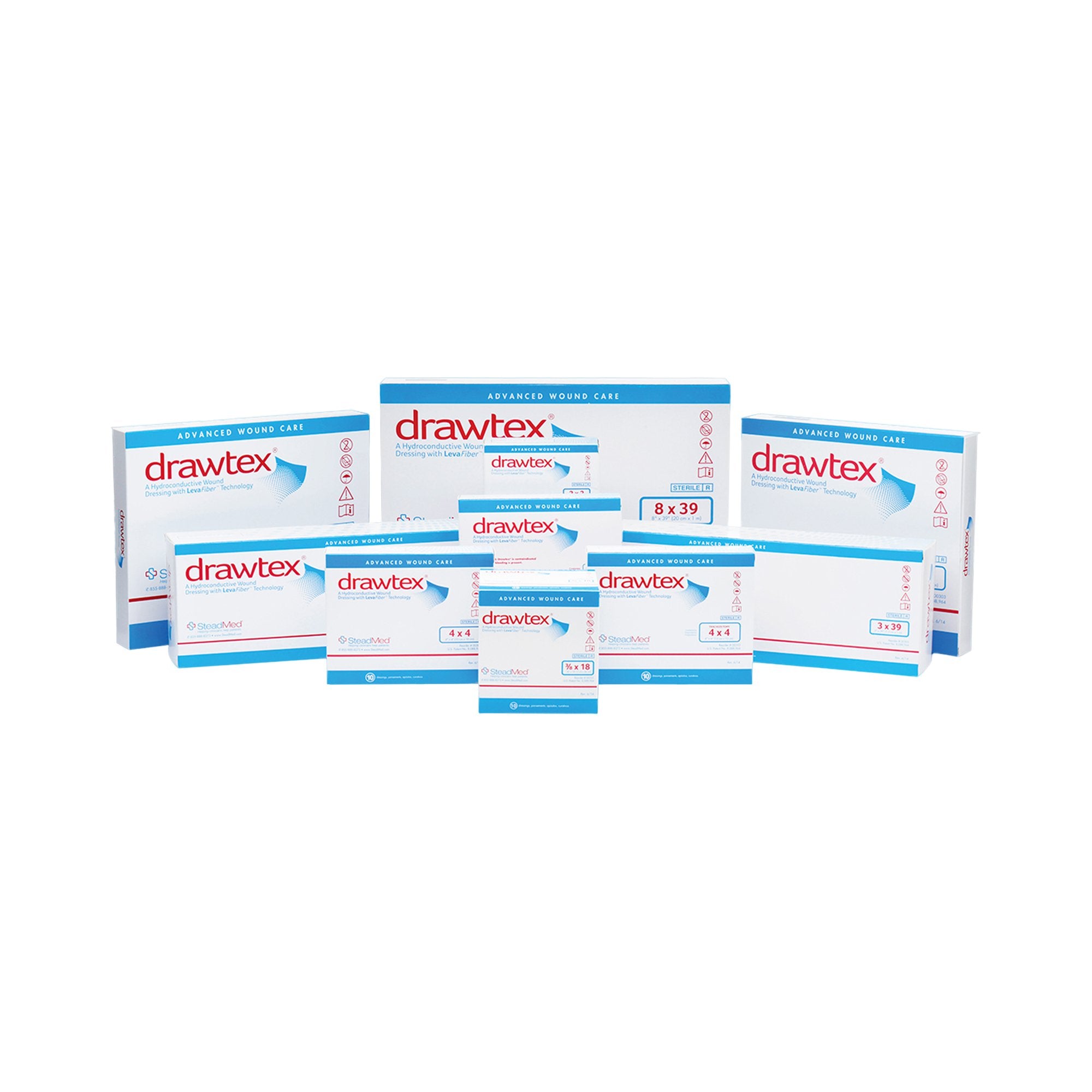 Drawtex Nonadherent Dressing, 4 x 39 Inch-Hydroconductive Wound Dressing Drawtex 4 X 39 Inch Roll