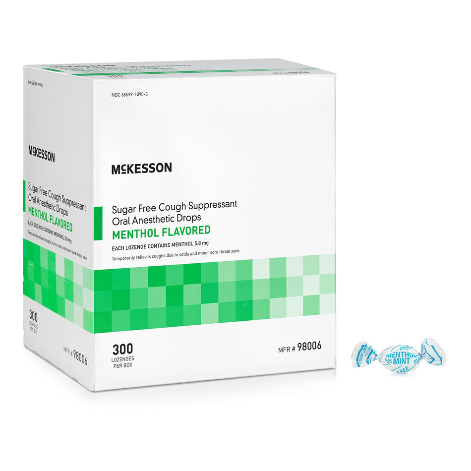 MooreBrand Menthol Cold and Cough Relief-Cold and Cough Relief McKesson Brand 7.6 mg Strength Lozenge 300 per Box