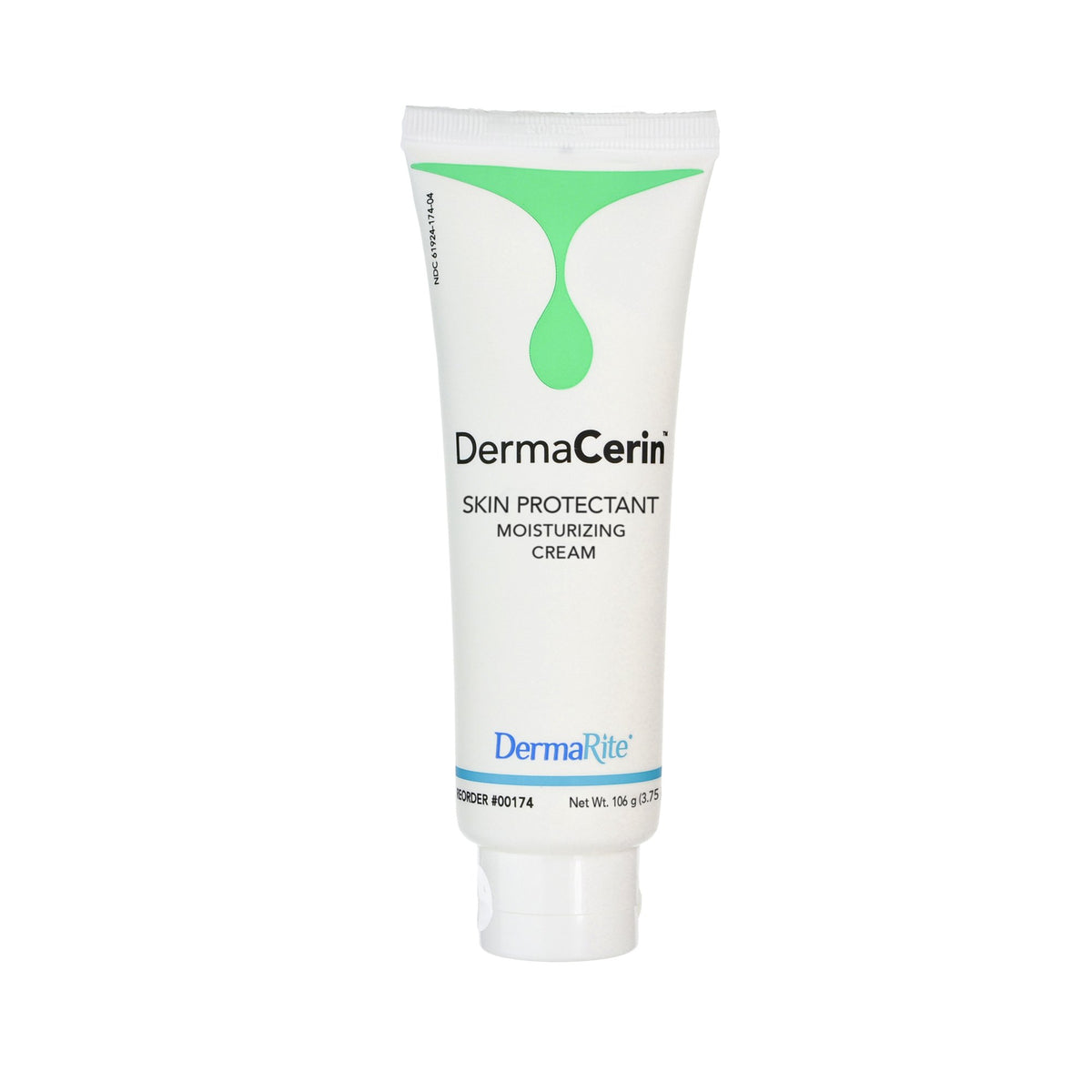 DermaCerin Hand and Body Moisturizer, Unscented Cream, 4 oz Tube-Skin Protectant DermaCerin 3.75 oz. Tube Unscented Cream