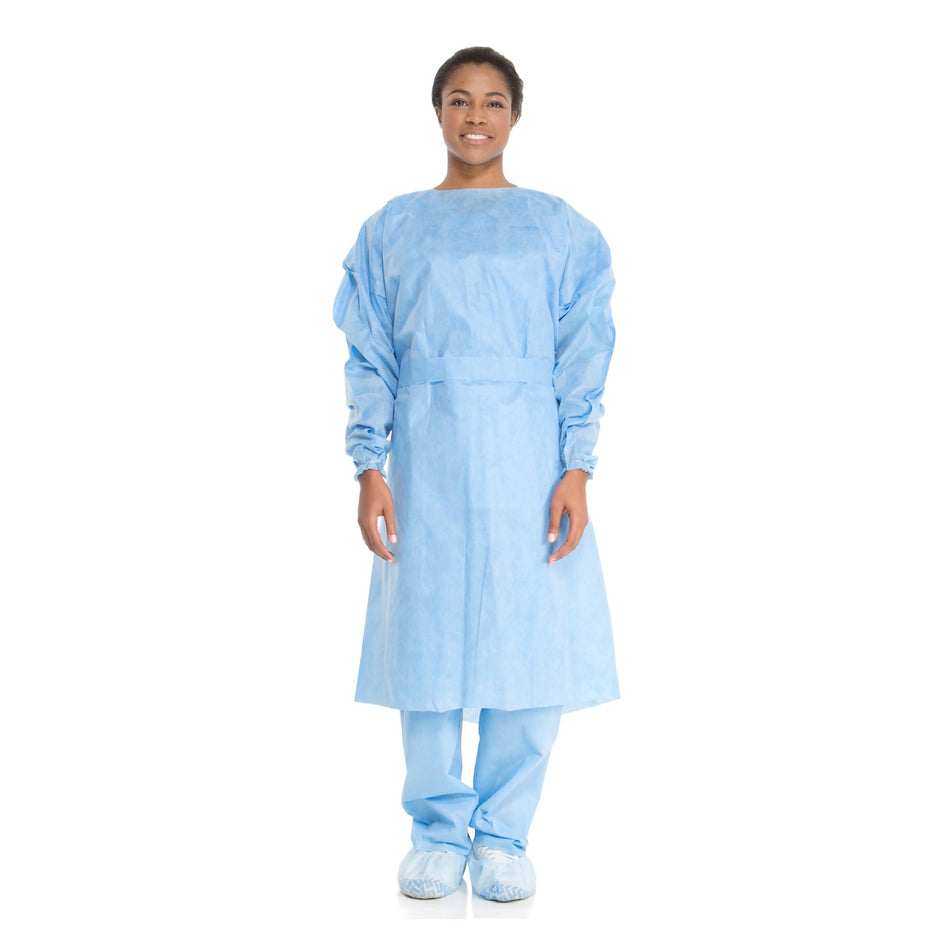 Halyard Protective Procedure Gown-Protective Procedure Gown Halyard Tri-Layer X-Large Blue NonSterile AAMI Level 2 Disposable