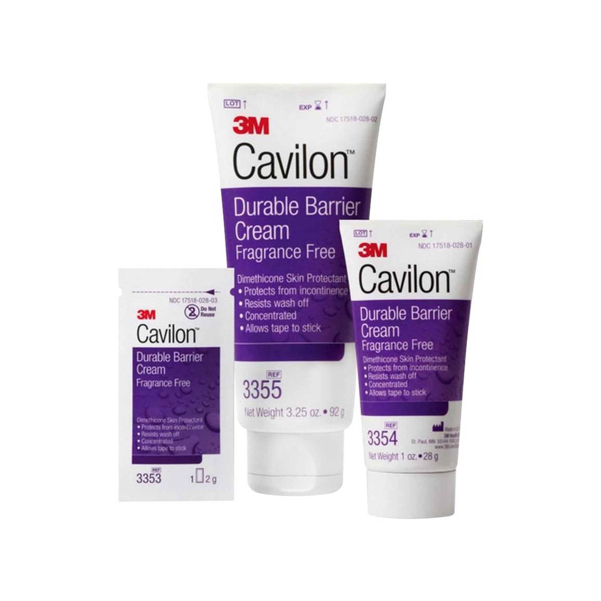 3M Cavilon Skin Protectant, Unscented Cream, 28 Gram Tube-Skin Protectant 3M Cavilon 1 oz. Tube Unscented Cream CHG Compatible
