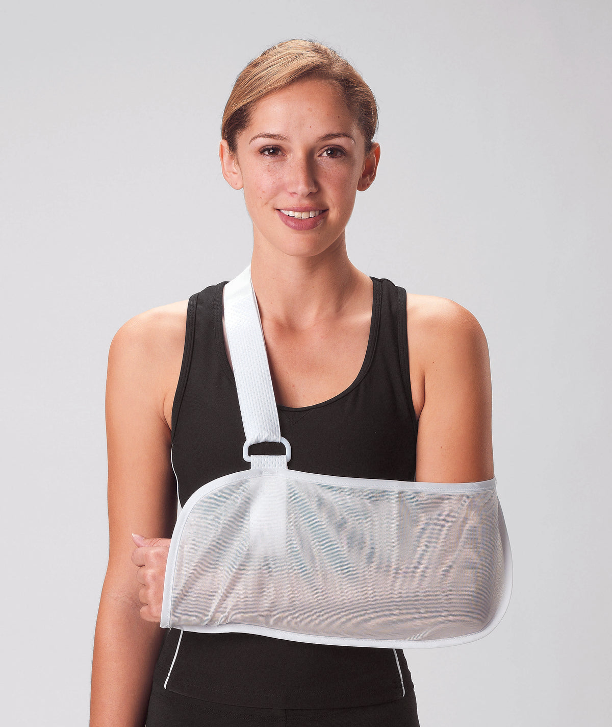 Chieftain Unisex White Tietex Mesh Arm Sling, Extra Large-Arm Sling Procare Chieftain D-Ring / Hook and Loop Strap Closure X-Large