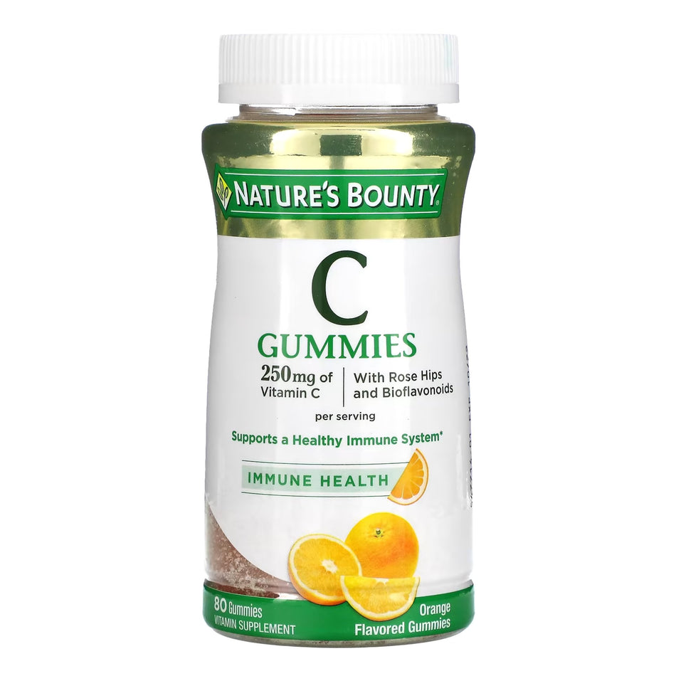 Nature's Bounty Vitamin C Gummies-Vitamin C Supplement Nature's Bounty 250 mg Strength Gummy 80 per Bottle