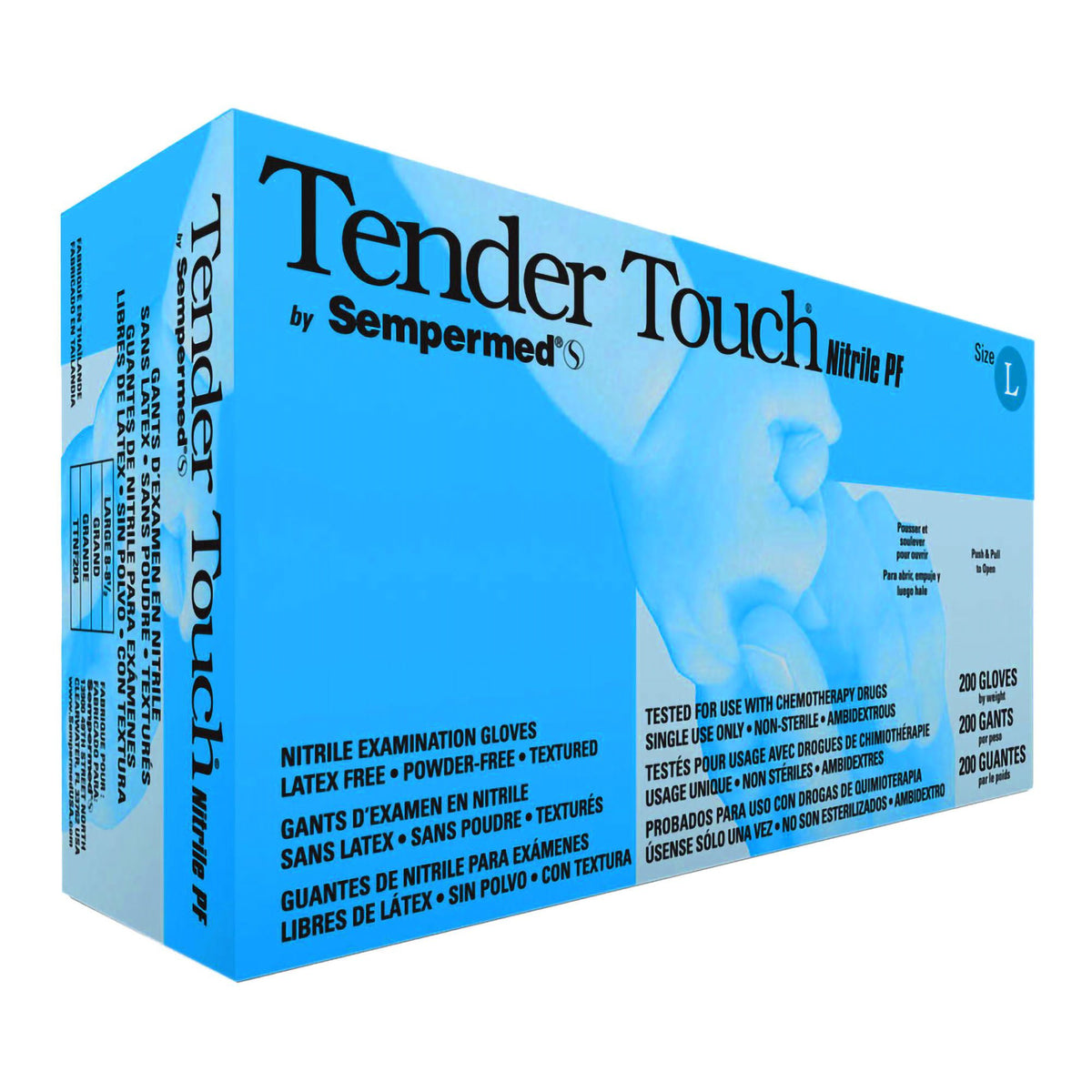 Tender Touch® Nitrile Exam Glove, Large, Lavender - Gloves>Exam Gloves - Harps USA Inc