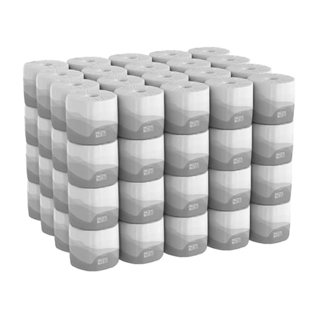 Pacific Blue Basic Toilet Tissue-Toilet Tissue envision White 2-Ply Standard Size Cored Roll 550 Sheets 4 X 4-1/20 Inch