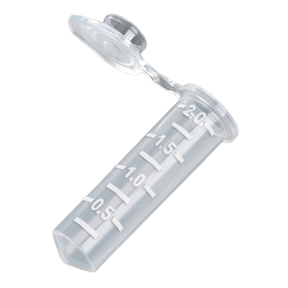 McKesson Conical Bottom Microcentrifuge Tube, 2 mL-McKesson Microcentrifuge Tube Plain 2 mL Snap Cap Polypropylene Tube