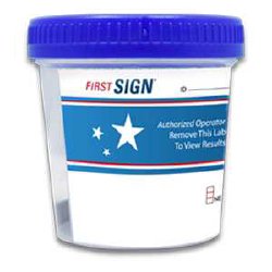 First Sign 12-Drug Panel with Adulterants Drugs of Abuse Test Kit-"Drugs of Abuse Test Kit First Sign AMP, BAR, BUP, BZO, COC, mAMP/MET, MDMA, MTD, OPI, OXY, PCP, THC (CR, pH, SG) 25 Tests CLIA Waived"