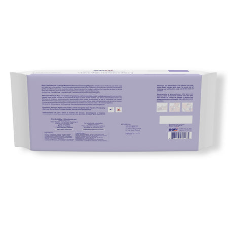 Seni Care Premium Plus Personal Cleansing Wipes-Personal Cleansing Wipe Seni Care Soft Pack Unscented 48 Count