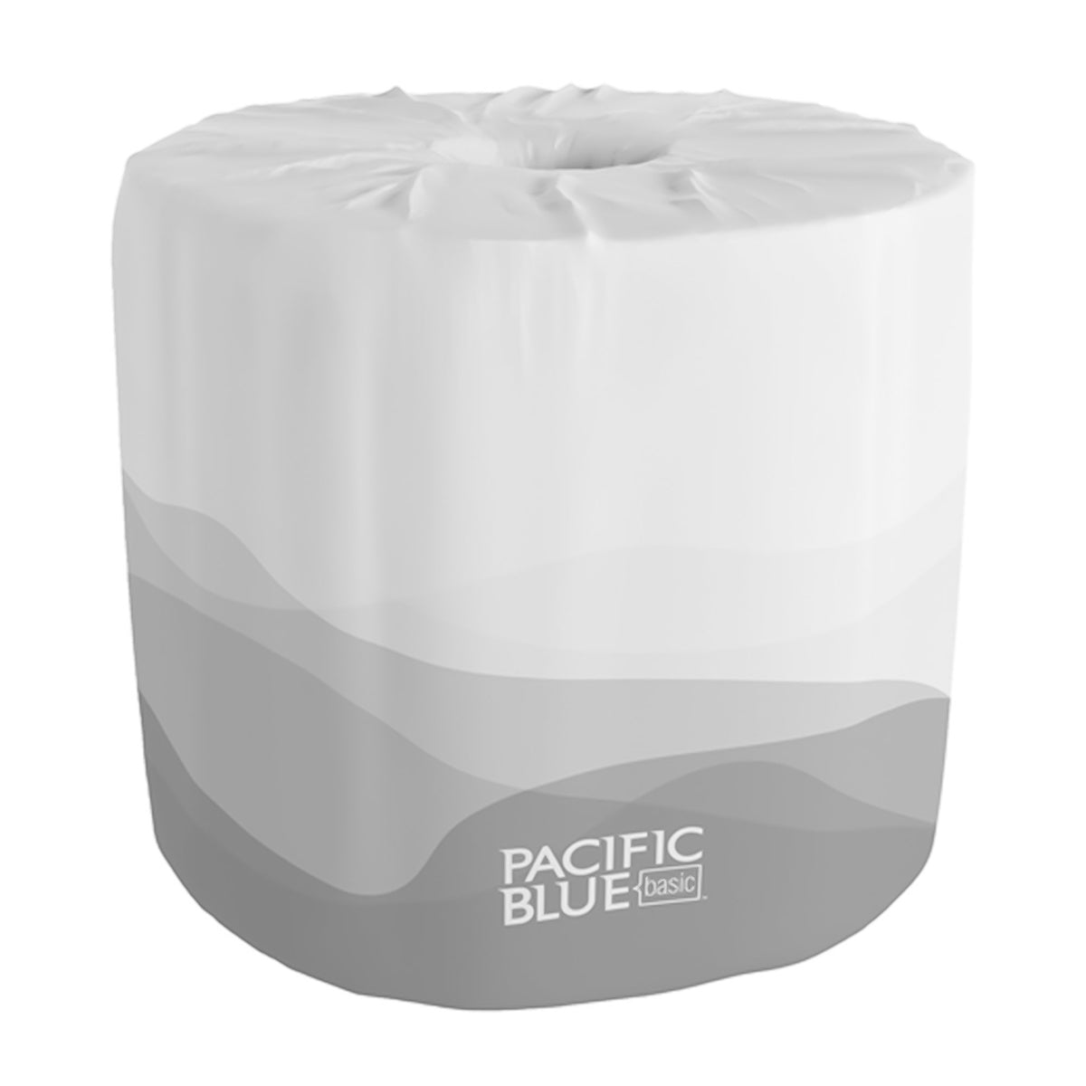 Pacific Blue Basic Toilet Tissue-Toilet Tissue envision White 2-Ply Standard Size Cored Roll 550 Sheets 4 X 4-1/20 Inch