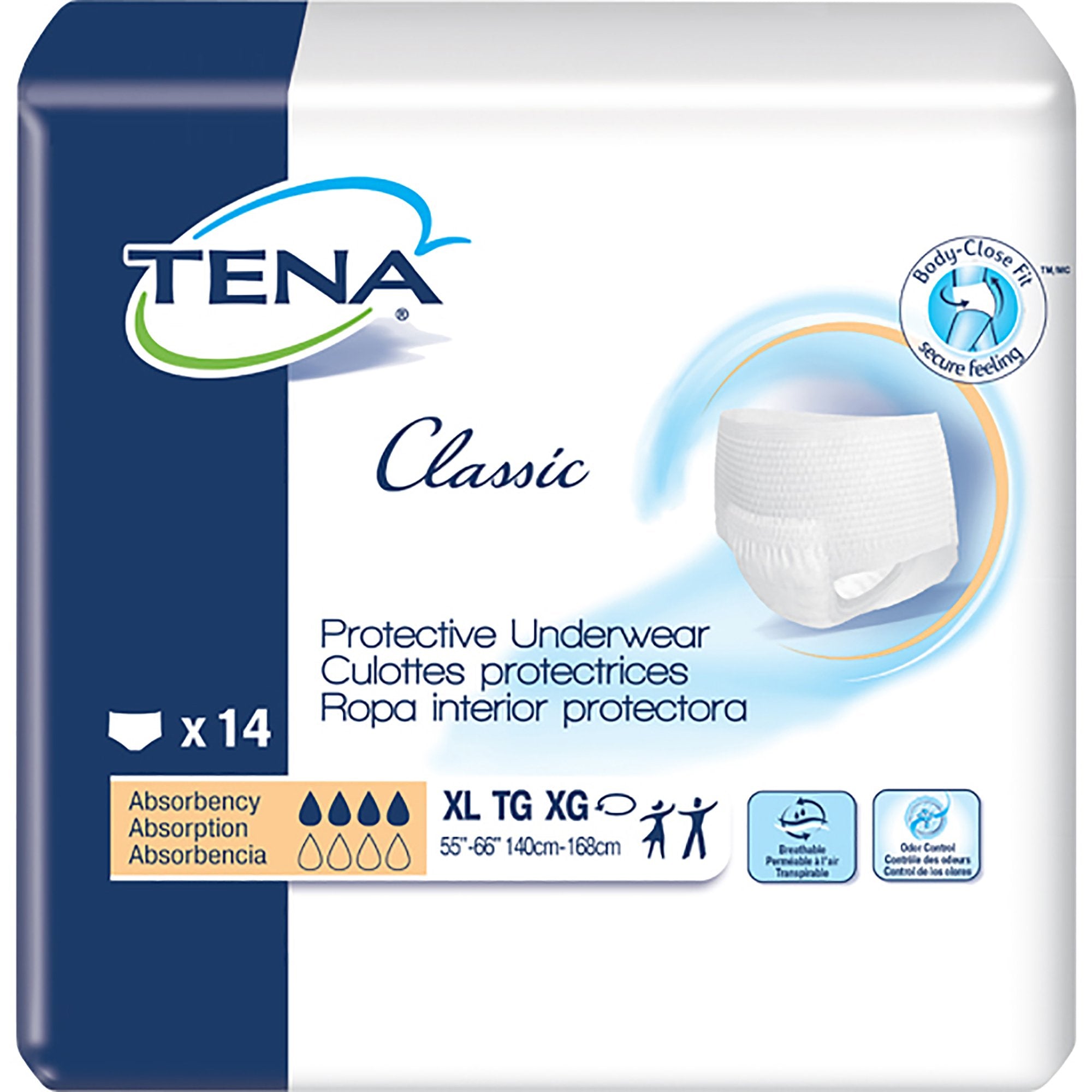 Tena® Classic Absorbent Underwear, Extra Large - Incontinence>Adult Briefs and Protective Undergarments - Essity HMS North...