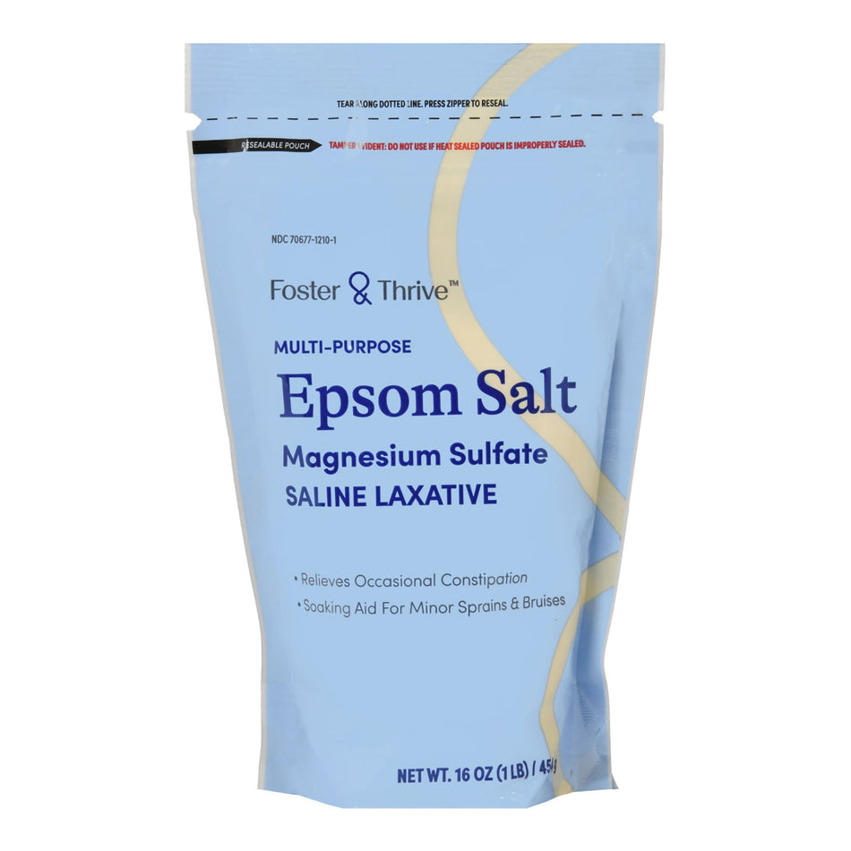 Foster & Thrive� Multi-Purpose Epsom Salt Magnesium Sulfate-Epsom Salt Foster & Thrive� Granules 1 lbs. Pouch