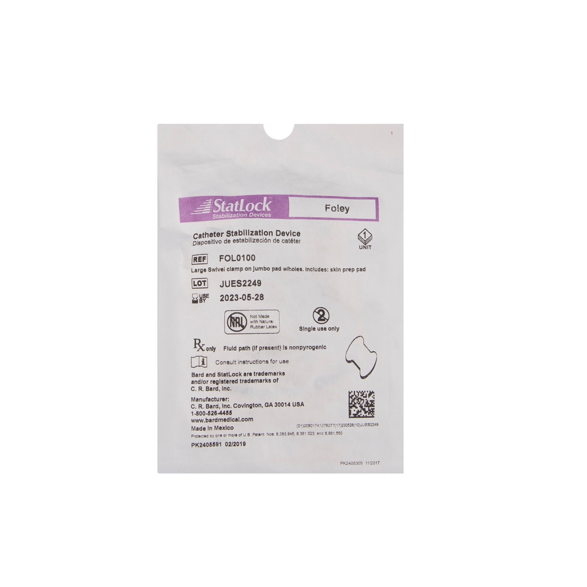 Statlock® Foley Catheter Secure - Urological>Urological Accessories - Bard