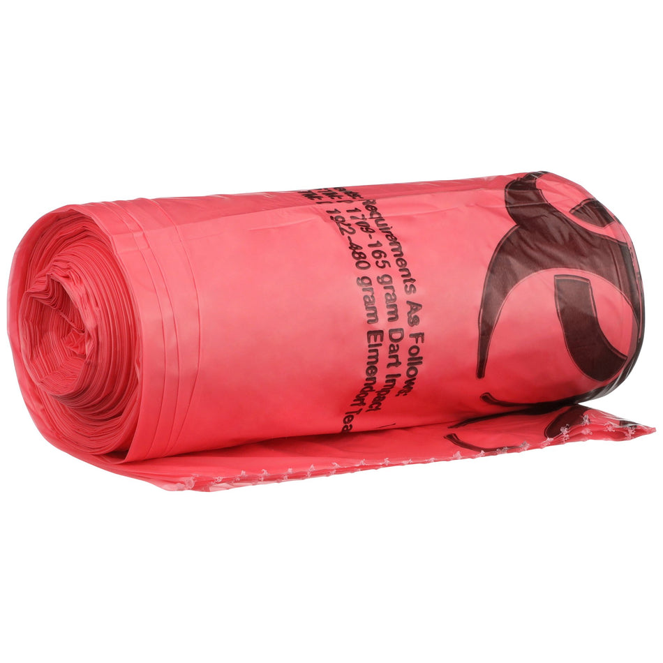 ULTRA-TUFF� Infectious Waste Bag, 30-33 gal-Infectious Waste Bag McKesson 30 to 33 gal. Red Bag 31 X 41 Inch