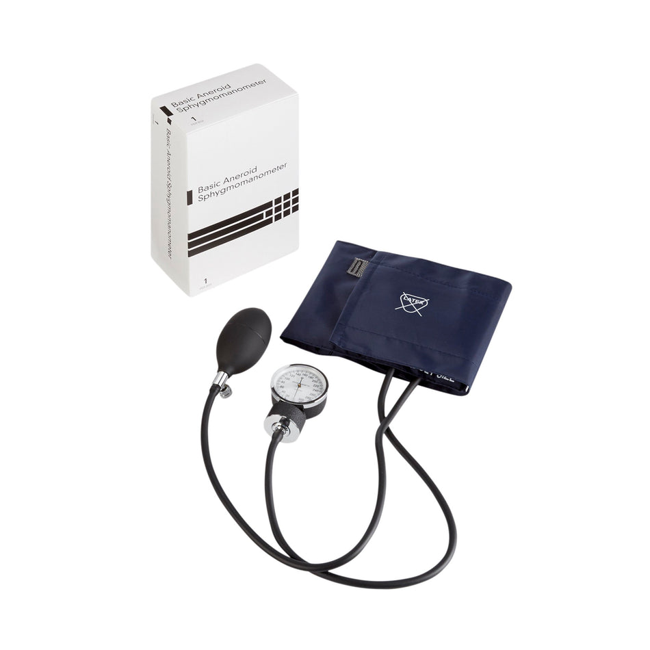 McKesson Aneroid Sphygmomanometer-Aneroid Sphygmomanometer Unit BASIC Adult Cuff Nylon Cuff 23 - 40 cm Pocket Aneroid