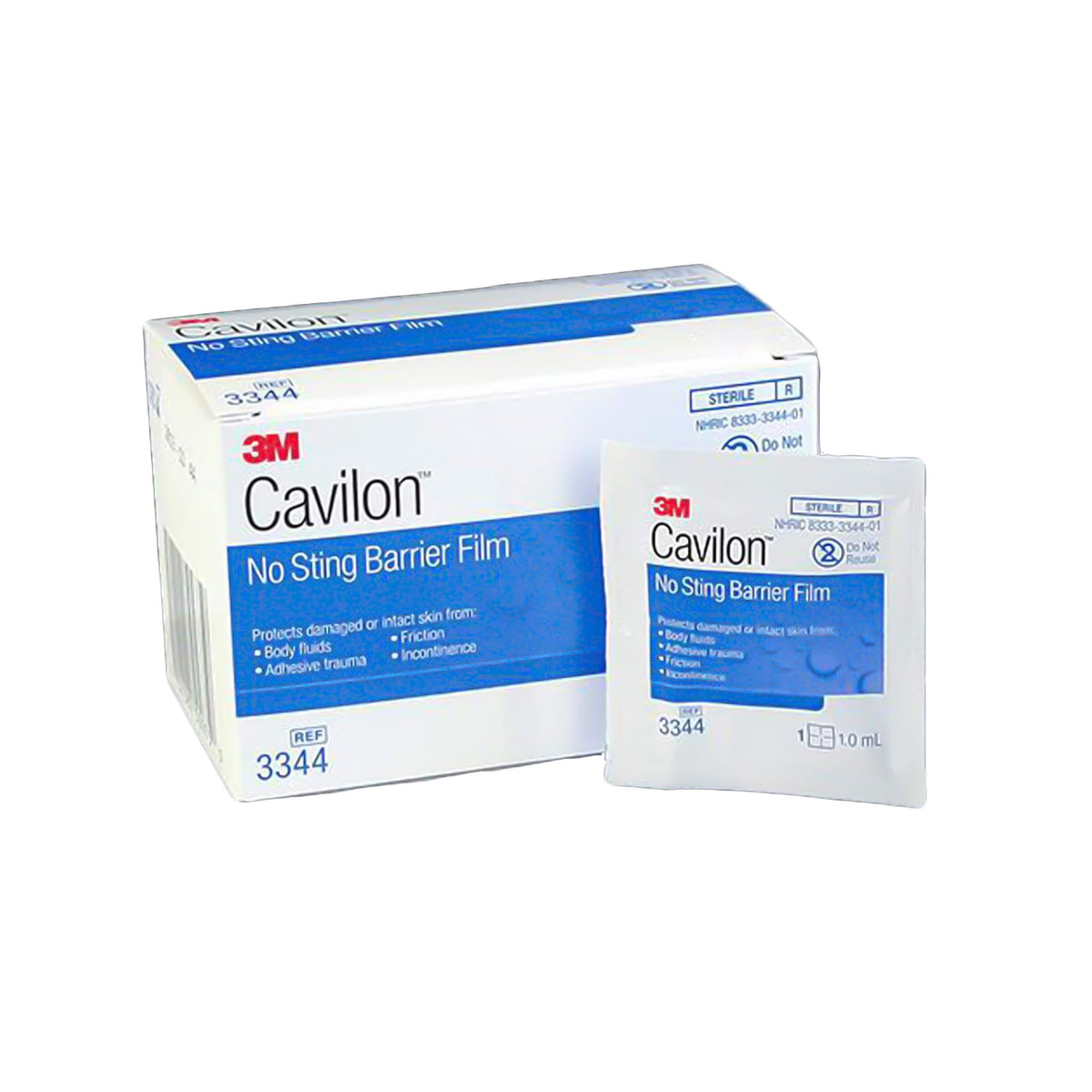3M Cavilon Barrier Film Wipes, No Sting, Sterile-Skin Barrier Wipe 3M Cavilon No Sting 35 to 65% Strength Hexamethyldisiloxane / Isooctane / Acrylate Terpolymer / Polyphenylmethylsiloxane Individual Packet Sterile