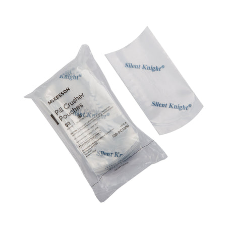 McKesson Pill Crusher Pouch-"Pill Crusher Pouch McKesson Silent Knight 2 X 4-1/2 Inch, Clear, Plastic"