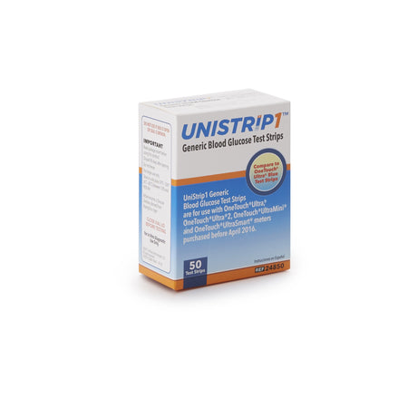 Unistrip Blood Glucose Test Strips-Blood Glucose Test Strips Unistrip 50 Strips per Pack