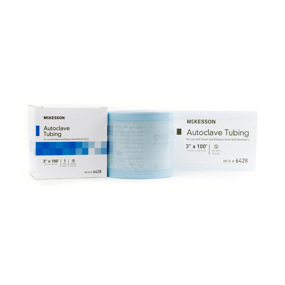 McKesson Sterilization Tubing, 3 Inch x 100 Foot-McKesson Sterilization Tubing 3 Inch X 100 Foot