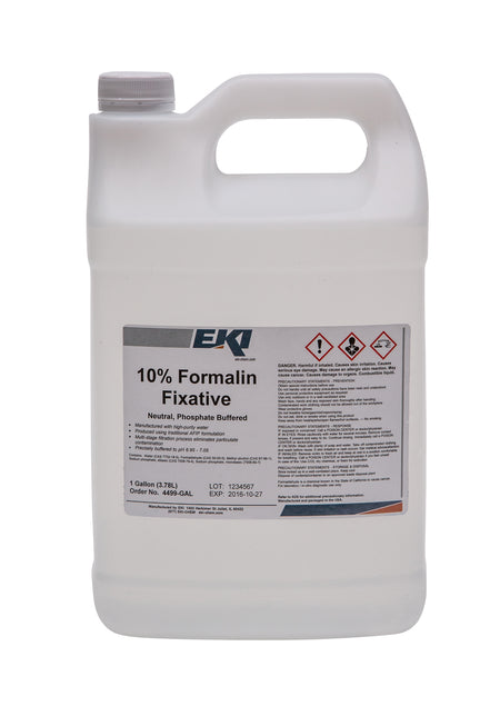 EKI Neutral Phosphate Buffered Formalin Histology Reagent, 1 Gallon-Histology Reagent Neutral Phosphate Buffered Formalin Fixative 10% 1 gal.