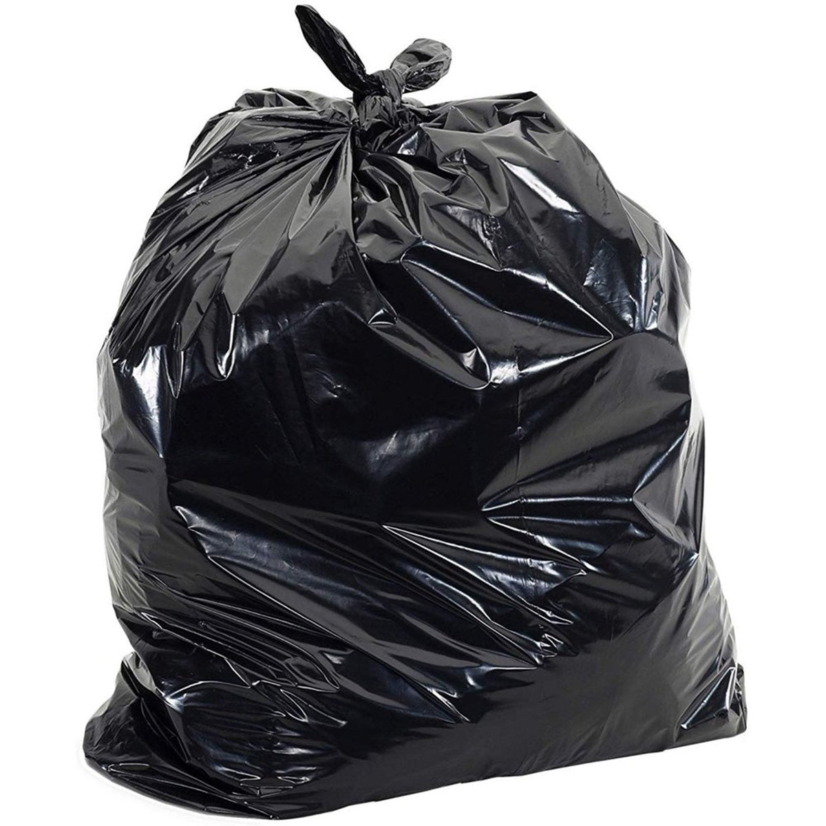 Pitt Plastics Trash Bag, Black, Star Seal Bottom, 38 x 58 Inch - Housekeeping>Bags>Trash Bags - I.B.S. Solutions (Pitt Pla...