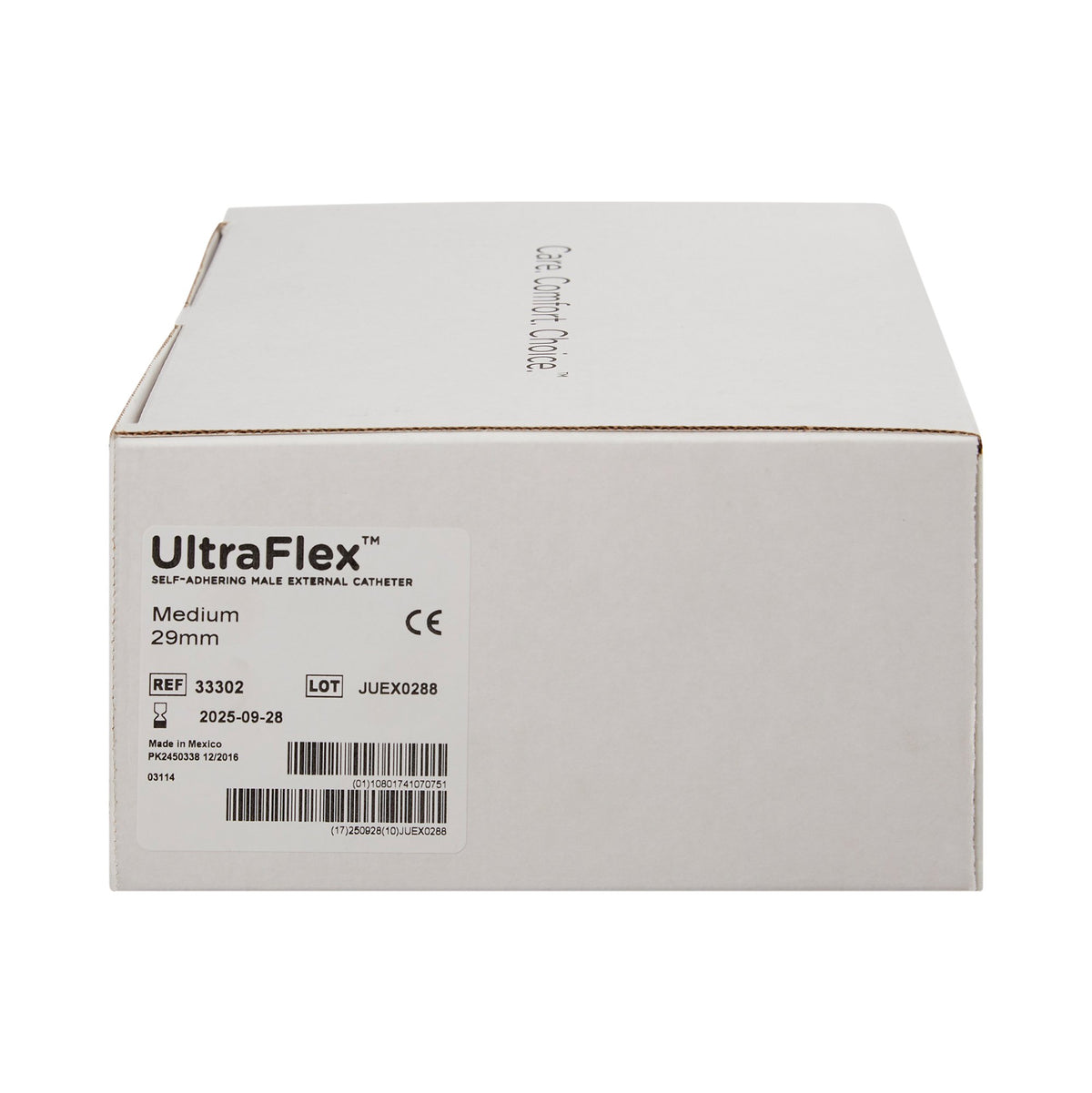 Bard UltraFlex Male External Catheter, Medium-Male External Catheter UltraFlex Self-Adhesive Band Silicone Medium