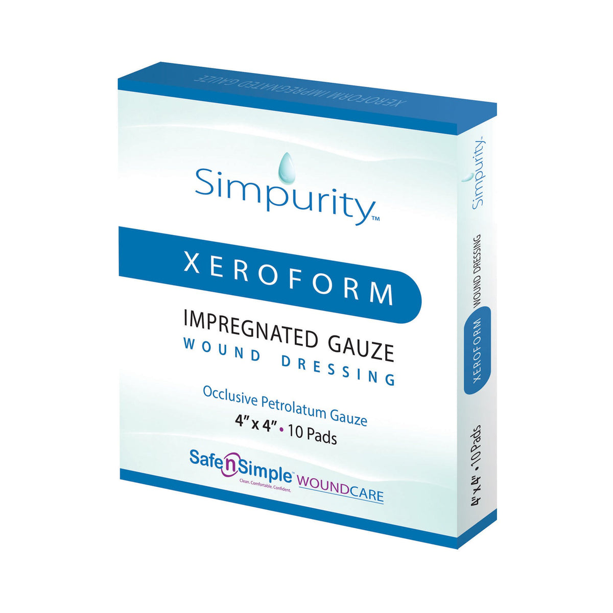 Simpurity™ Xeroform Petrolatum Impregnated Dressing, 4 x 4 Inch - Wound Care>Advanced Wound Care>Impregnated Dressings - S...