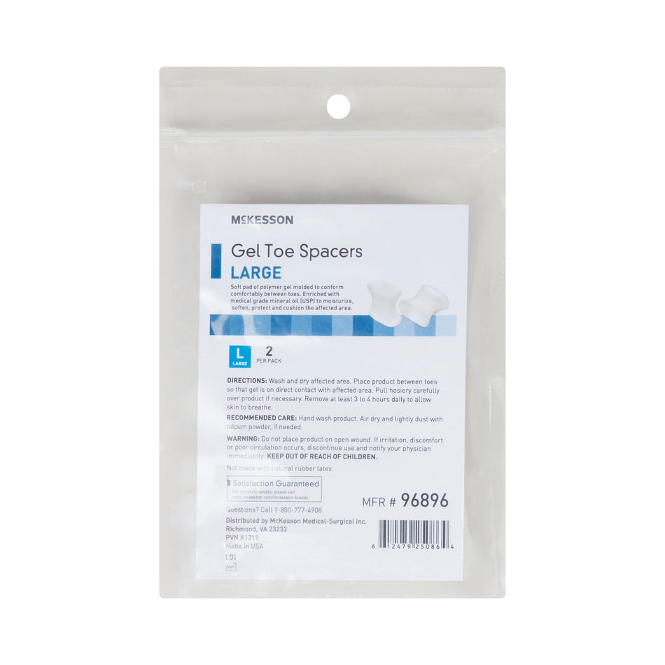 McKesson Gel Toe Spacers, Large-Toe Spacer McKesson Large