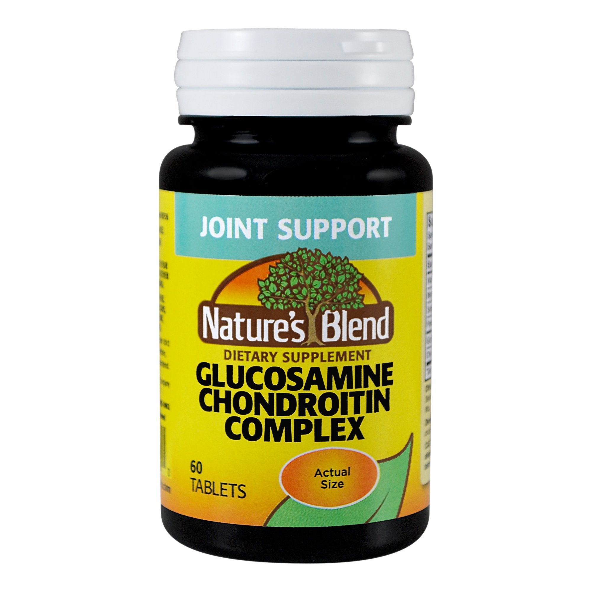 Nature's Blend Glucosamine Sulfate / Chondroitin Sulfate Joint Health Supplement-Joint Health Supplement Nature's Blend Glucosamine Sulfate / Chondroitin Sulfate 250 mg - 200 mg Strength Capsule 60 per Bottle